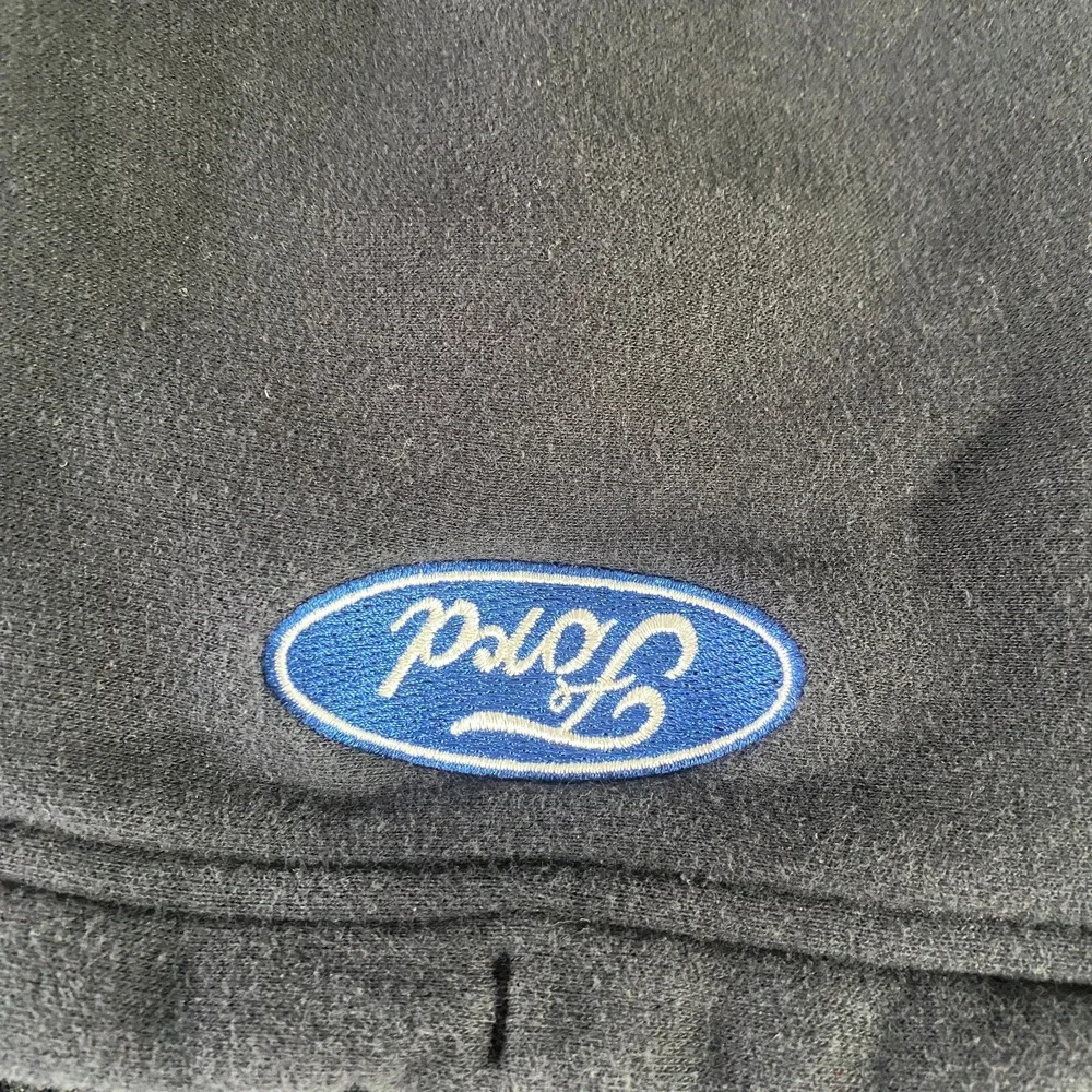 Stewart Haas Racing Fleece Hoodie Sweatshirt Men Small Black Adidas Ford Racing